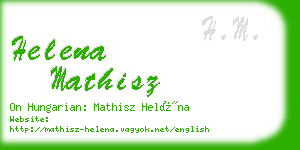 helena mathisz business card